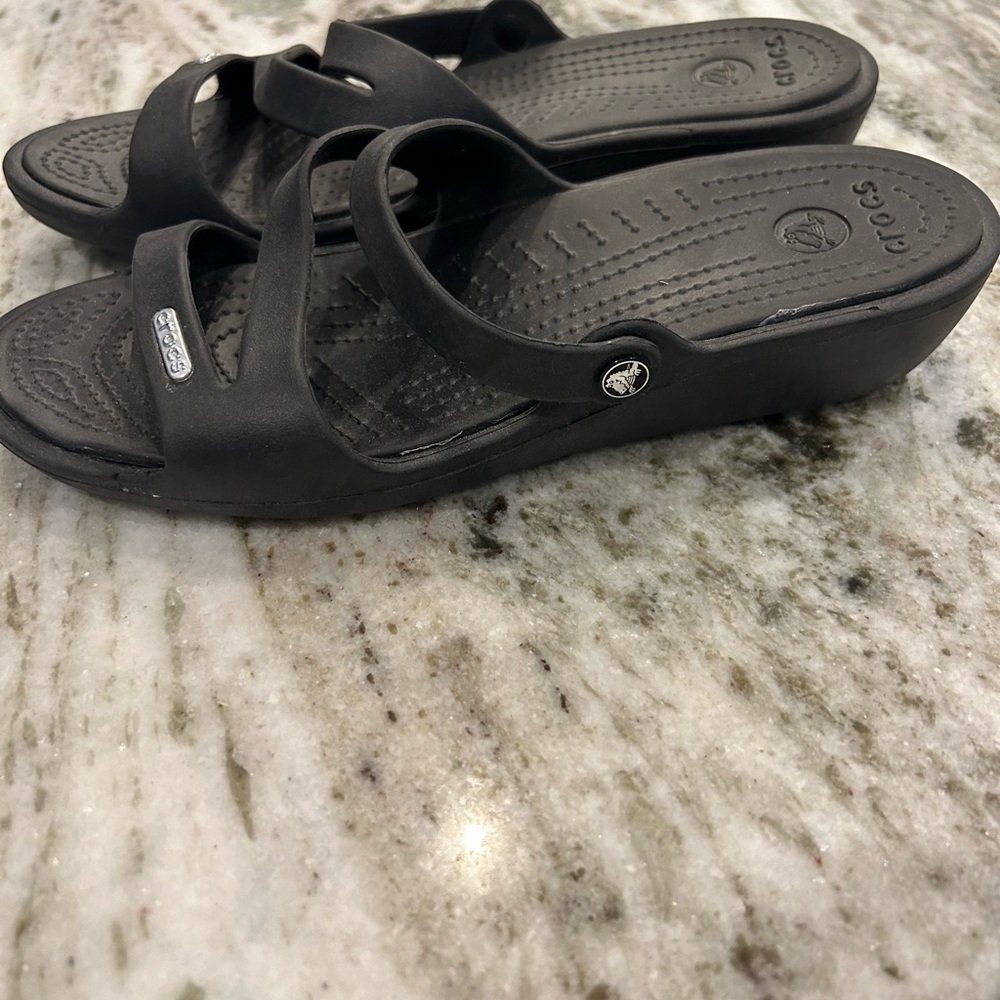 Crocs Black Sandals